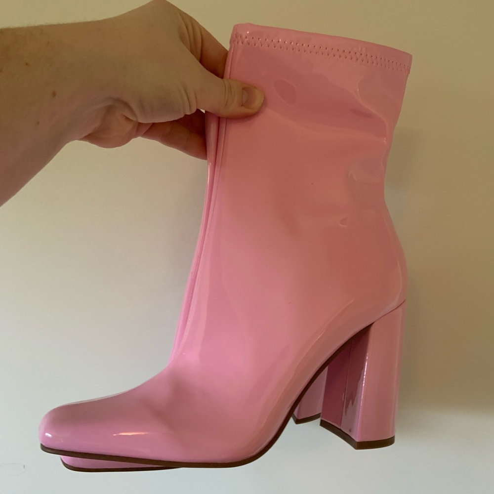 Steve Madden Pink Heeled Boots